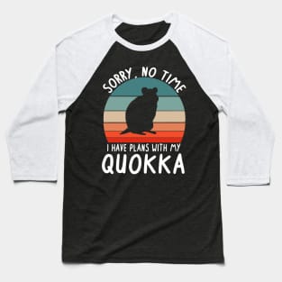 No time making plans with Quokka lovers Australia Baseball T-Shirt